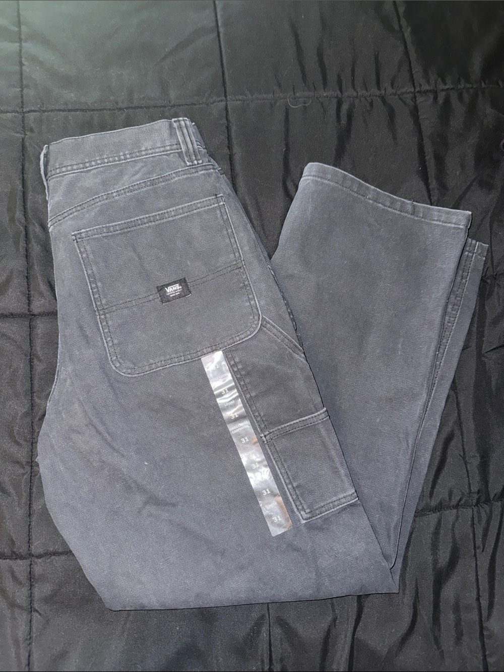 Vans Men's Faded Black Cargo Pants